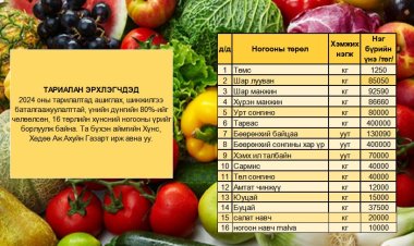 ТАРИАЛАН ЭРХЛЭГЧДЭД